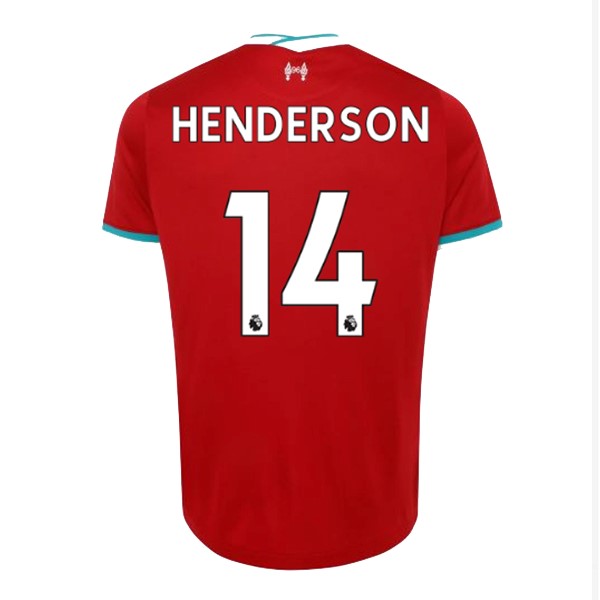 Camiseta Liverpool NO.14 Henderson 1ª 2020-2021 Rojo